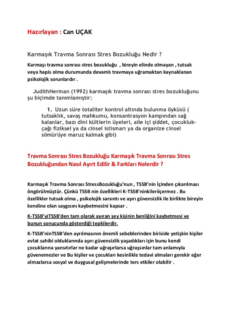 Psikolojik Travma Nedir Psikolojik Travma Nedir